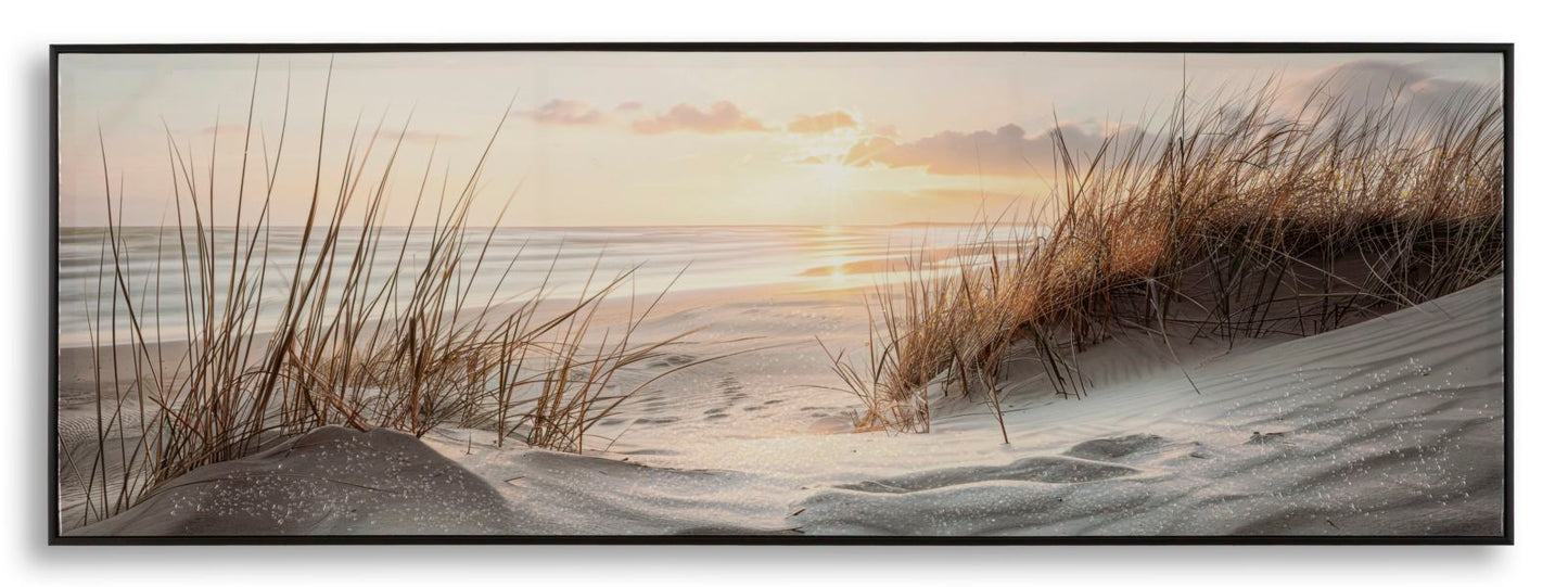 Schilderij On Canvas Beach Laquared With Frame -a- 152×4×52 cm