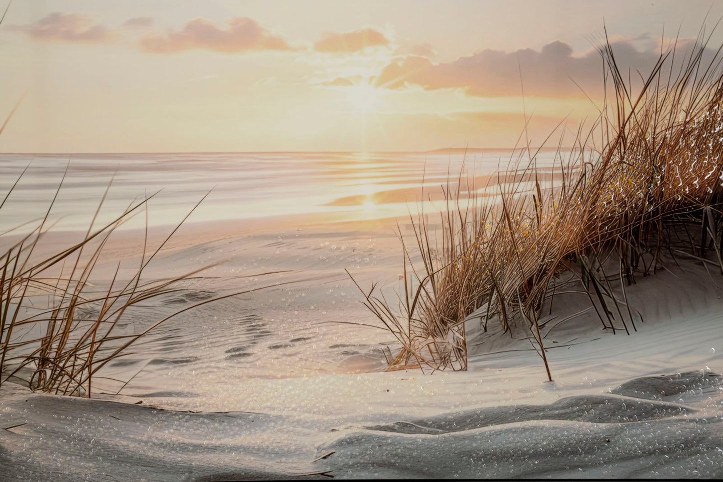 Schilderij On Canvas Beach Laquared With Frame -a- 152×4×52 cm