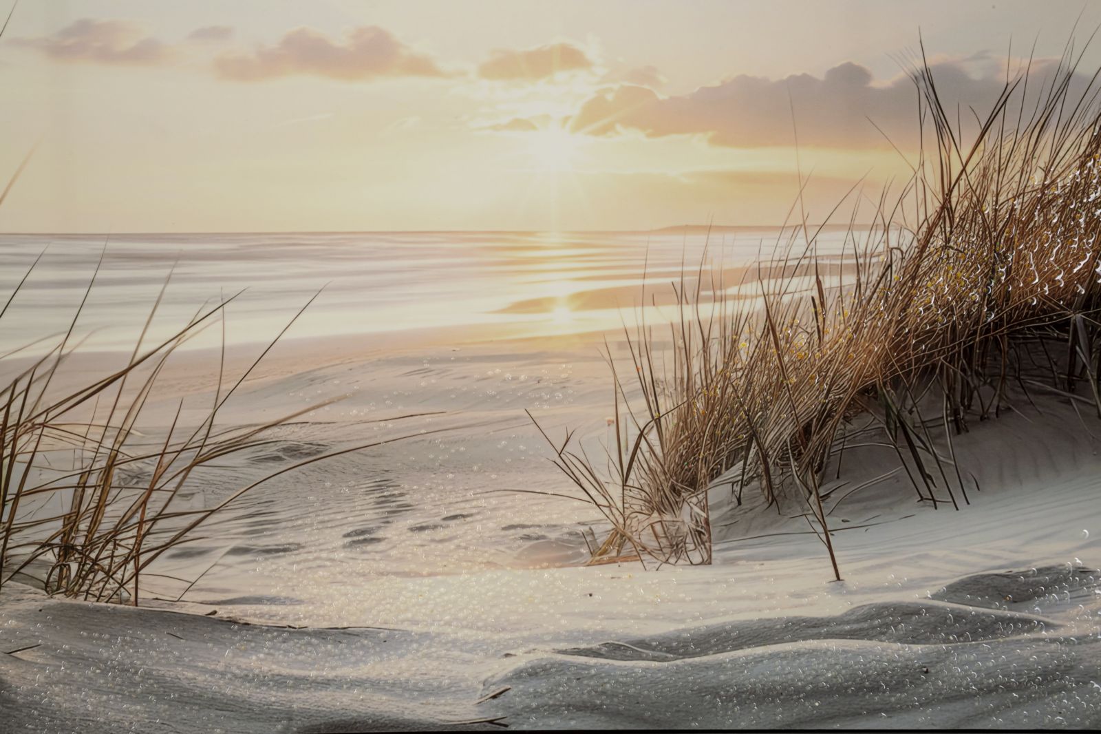 Schilderij On Canvas Beach Laquared With Frame -a- 152×4×52 cm