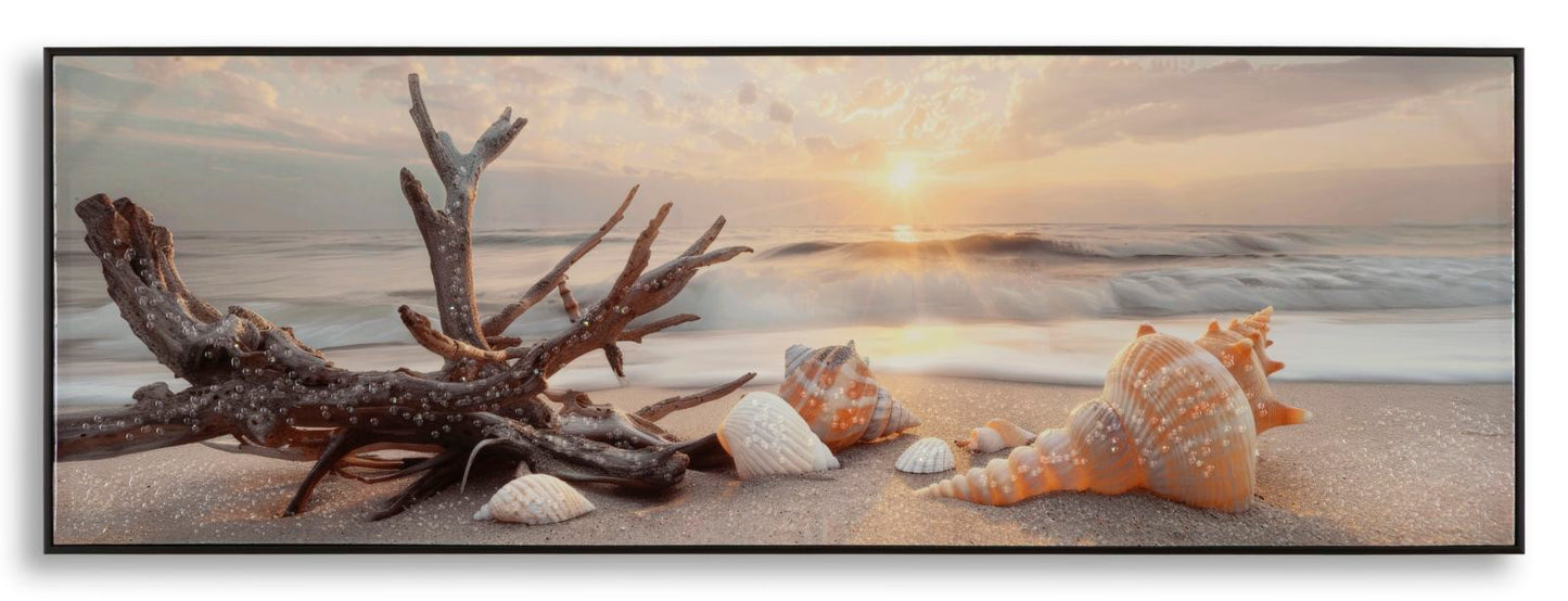 Schilderij On Canvas Beach Laquared With Frame -b- 152×4×52 cm