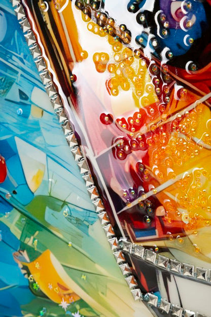 Schilderij On Canvas Cocktail Laquared With Frame -a- 62×3,5×92 cm