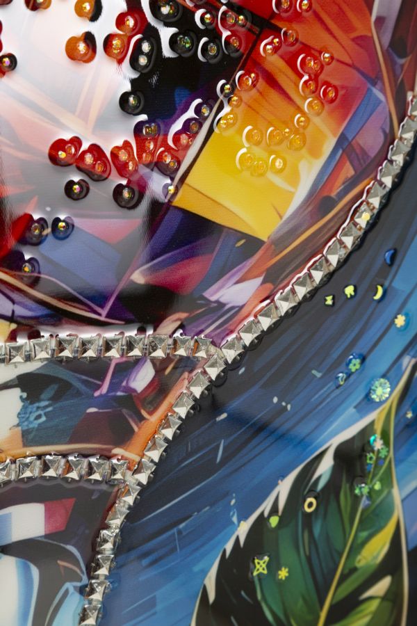 Schilderij On Canvas Cocktail Laquared With Frame -b- 62×3,5×92 cm