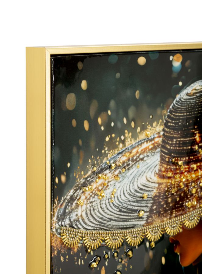 Schilderij On Canvas Illumy Laquared With Frame -b- 62×3,5×92 cm
