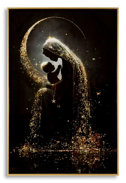 Schilderij On Canvas Maternity Laquared With Frame -a- 60×3,5×90 cm