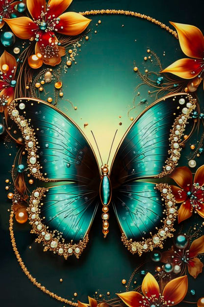 Schilderij On Canvas Butterfly Laquared With Frame-a- 70×4×100 cm