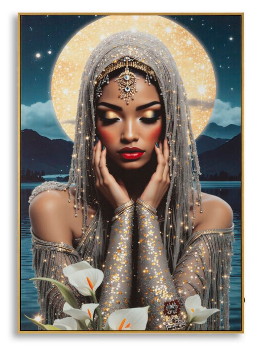 Schilderij On Canvas With Led Venus Laquared With Frame 70×4×100 cm