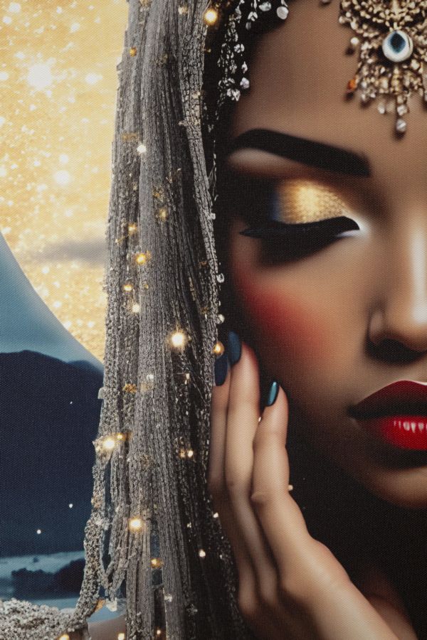 Schilderij On Canvas With Led Venus Laquared With Frame 70×4×100 cm