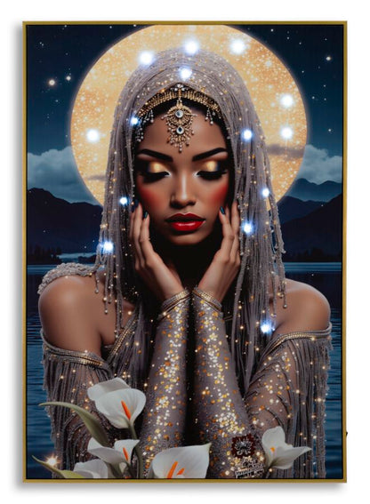 Schilderij On Canvas With Led Venus Laquared With Frame 70×4×100 cm