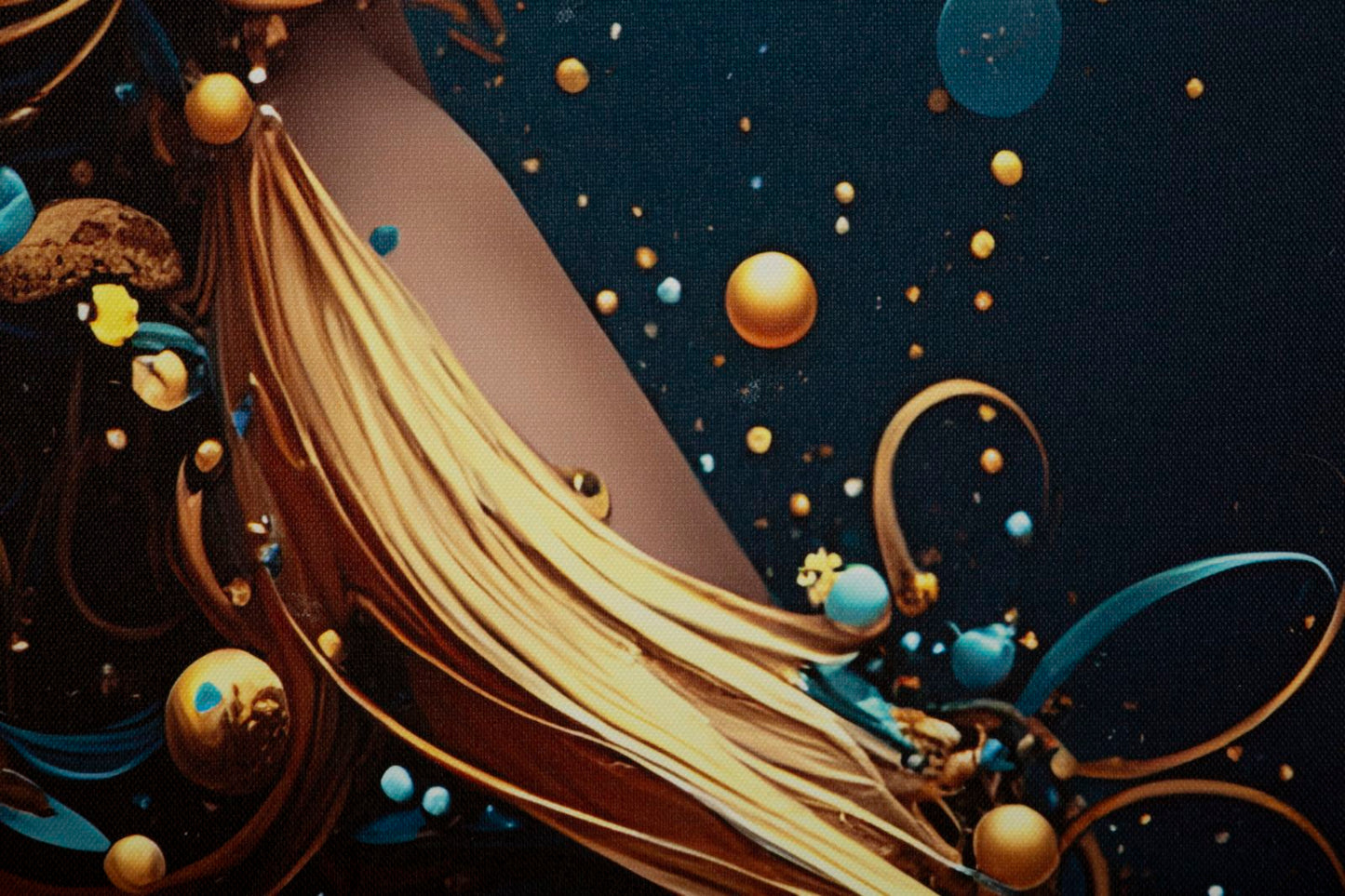 Schilderij On Canvas With Led Minerva Laquared With Frame -a- 60×3,5×90 cm