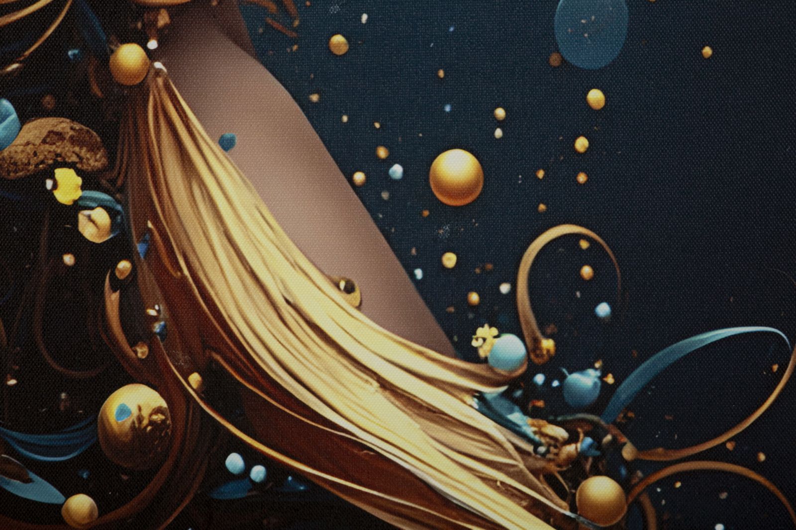 Schilderij On Canvas With Led Minerva Laquared With Frame -a- 60×3,5×90 cm