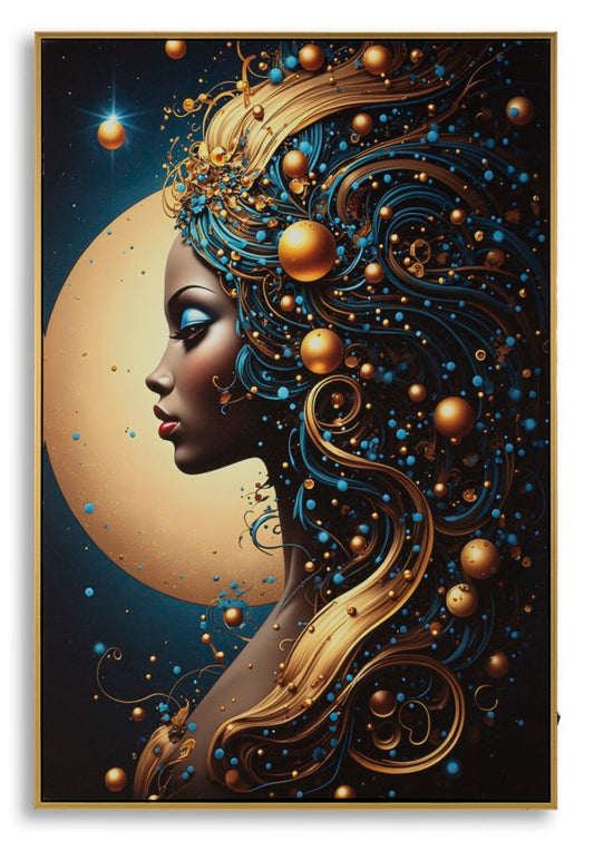 Schilderij On Canvas With Led Minerva Laquared With Frame -b- 60×3,5×90 cm