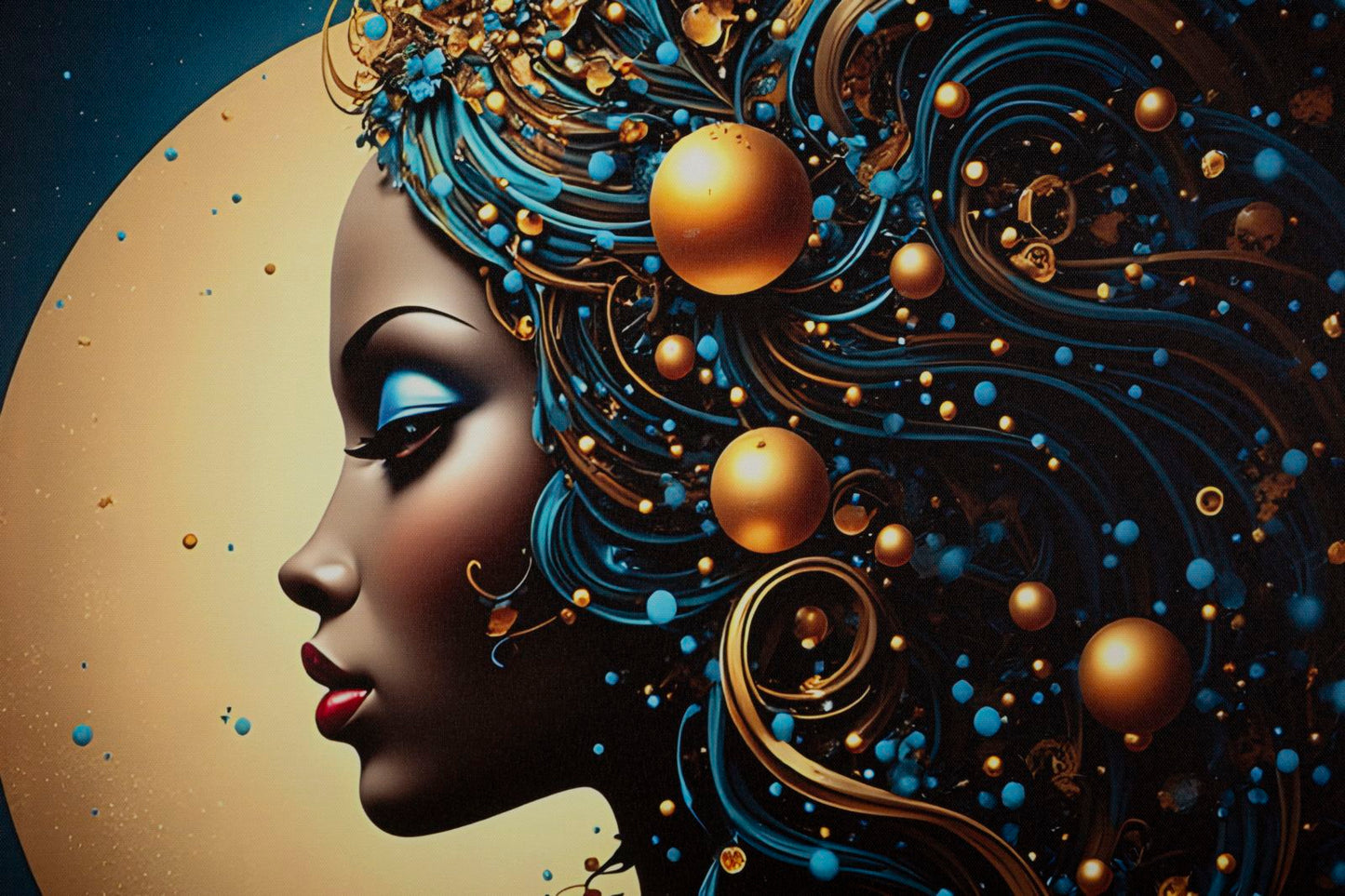 Schilderij On Canvas With Led Minerva Laquared With Frame -b- 60×3,5×90 cm