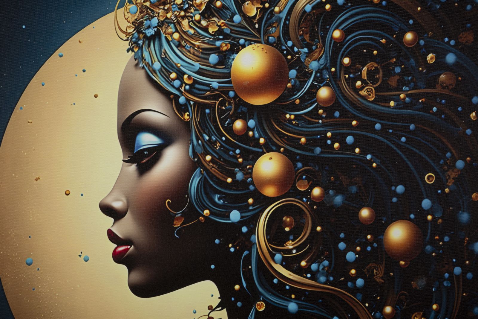 Schilderij On Canvas With Led Minerva Laquared With Frame -b- 60×3,5×90 cm
