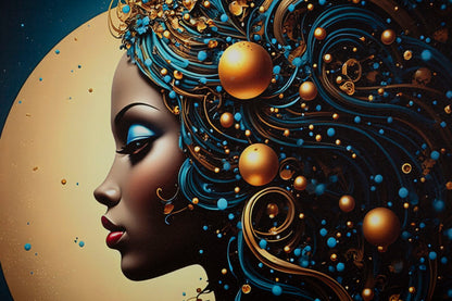 Schilderij On Canvas With Led Minerva Laquared With Frame -b- 60×3,5×90 cm
