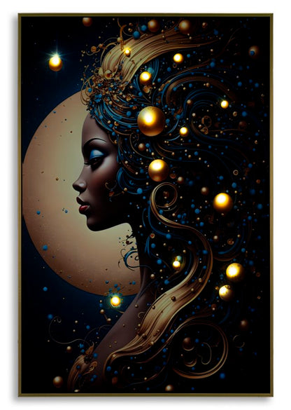 Schilderij On Canvas With Led Minerva Laquared With Frame -b- 60×3,5×90 cm
