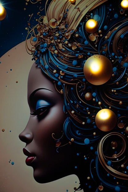 Schilderij On Canvas With Led Minerva Laquared With Frame -b- 60×3,5×90 cm