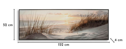 Schilderij On Canvas Beach Laquared With Frame -a- 152×4×52 cm