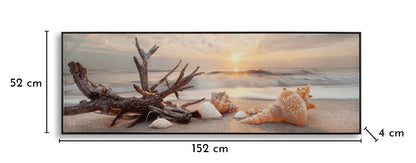 Schilderij On Canvas Beach Laquared With Frame -b- 152×4×52 cm