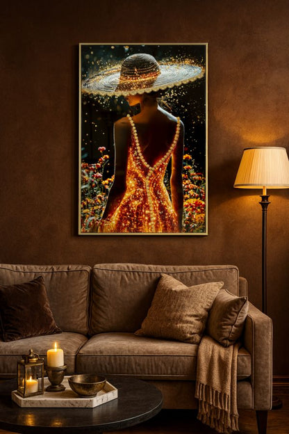 Schilderij On Canvas Illumy Laquared With Frame -b- 62×3,5×92 cm