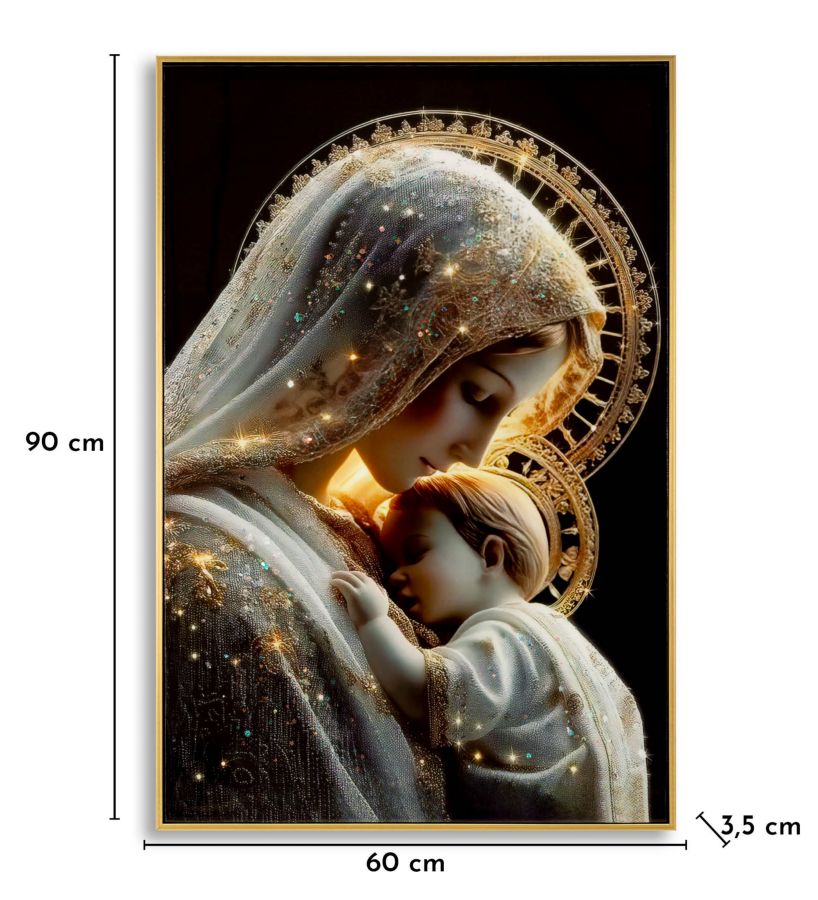 Schilderij On Canvas Maternity Laquared With Frame -c- 60×3,5×90 cm