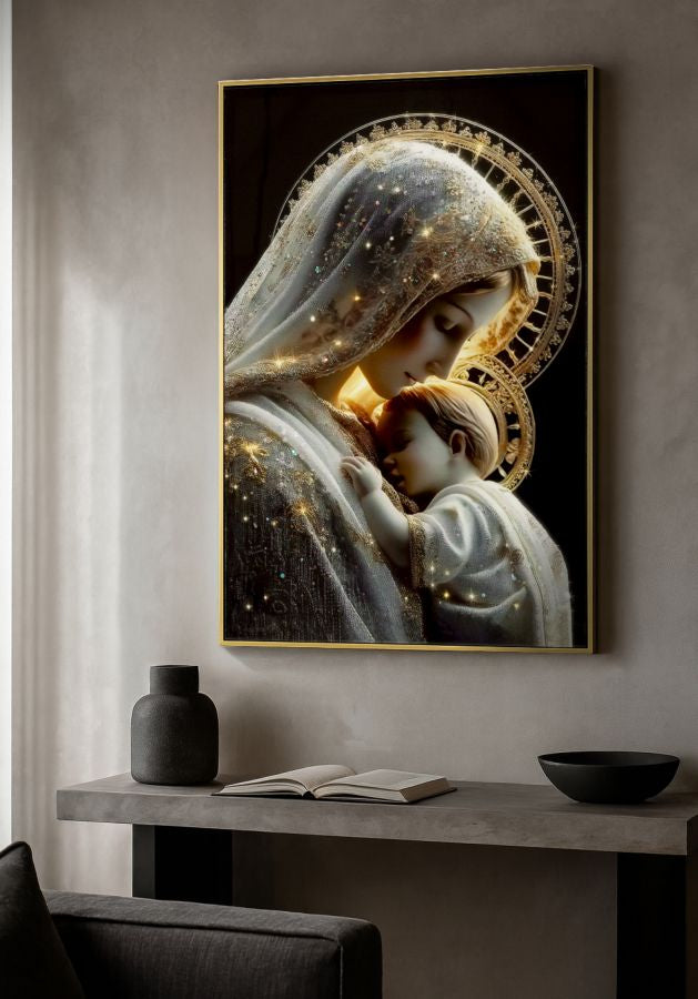 Schilderij On Canvas Maternity Laquared With Frame -c- 60×3,5×90 cm