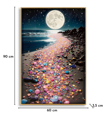 Schilderij On Canvas Colors Laquared With Frame -a- 60×3,5×90 cm