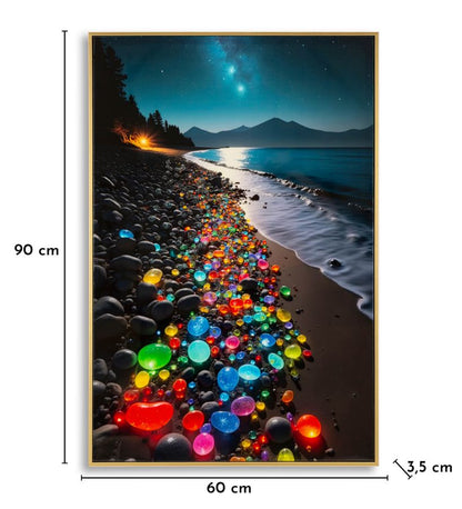 Schilderij On Canvas Colors Laquared With Frame -b- 60×3,5×90 cm