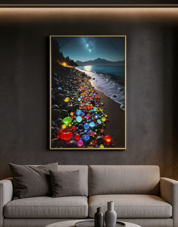 Schilderij On Canvas Colors Laquared With Frame -b- 60×3,5×90 cm