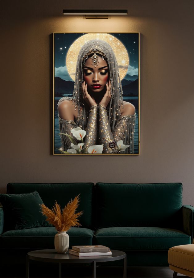 Schilderij On Canvas With Led Venus Laquared With Frame 70×4×100 cm