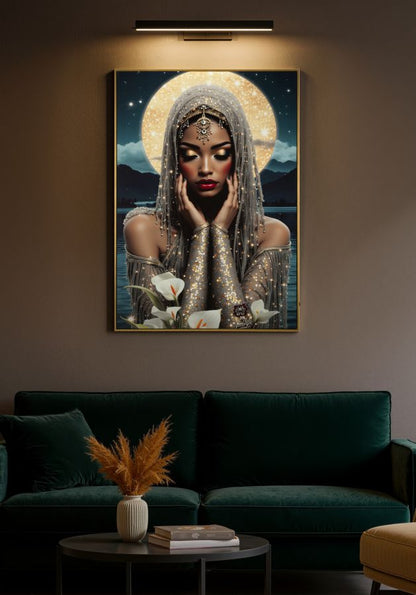 Schilderij On Canvas With Led Venus Laquared With Frame 70×4×100 cm