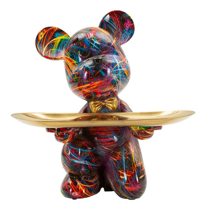 Decoratie Dog Psyco Tray -a- 17×15×22,5 cm