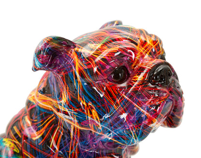 Decoratie Bull Dog Psyco 21,5×15,5×21 cm