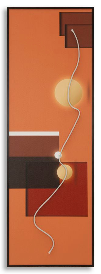 Schilderij On Canvas With Led Abstract 150×3,5×50 cm