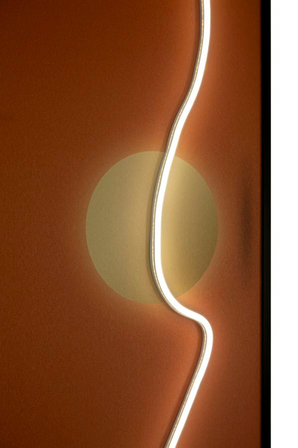 Schilderij On Canvas With Led Abstract 150×3,5×50 cm