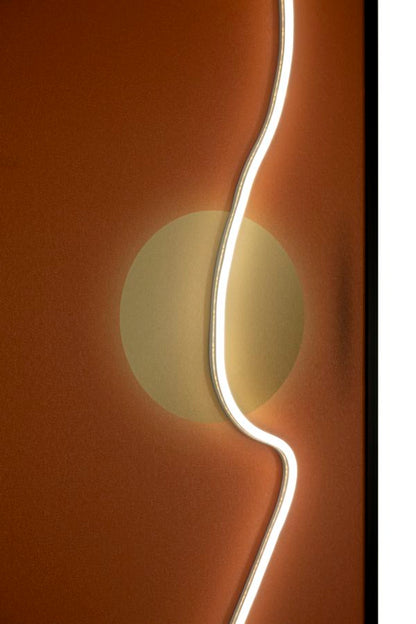 Schilderij On Canvas With Led Abstract 150×3,5×50 cm