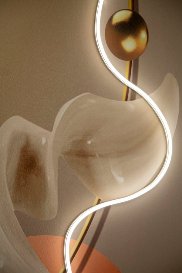 Schilderij On Canvas With Led Abstract -a- 80×4×120 cm
