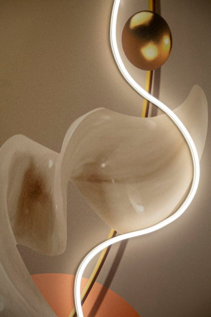 Schilderij On Canvas With Led Abstract -a- 80×4×120 cm