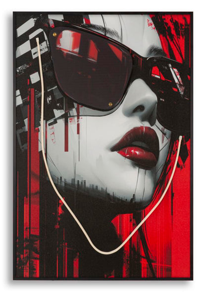 Schilderij On Canvas With Led Psyco -a- 60×3,5×90 cm