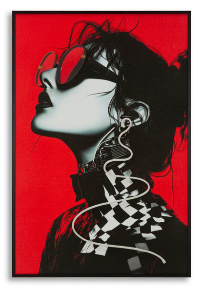 Schilderij On Canvas With Led Psyco -b- 60×3,5×90 cm