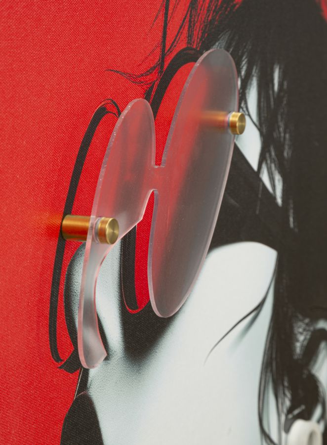 Schilderij On Canvas With Led Psyco -b- 60×3,5×90 cm