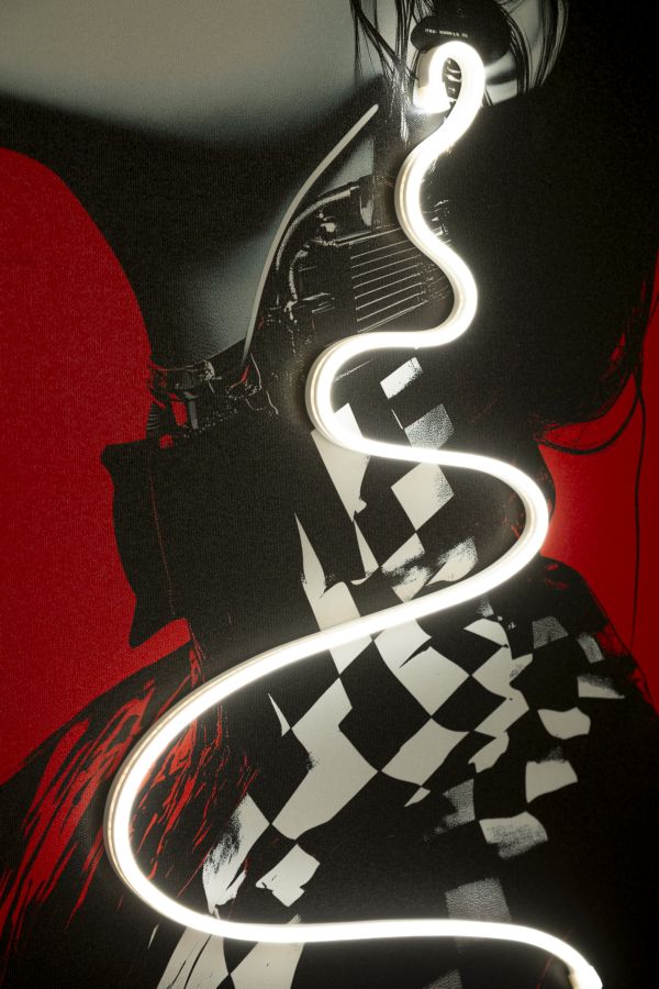 Schilderij On Canvas With Led Psyco -b- 60×3,5×90 cm