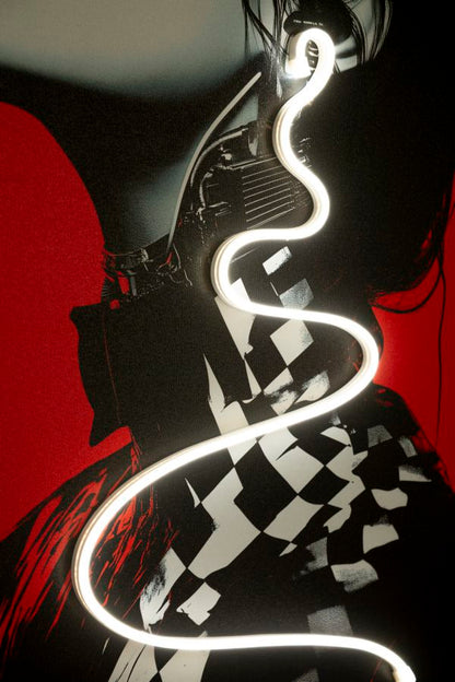 Schilderij On Canvas With Led Psyco -b- 60×3,5×90 cm