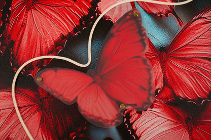 Schilderij On Canvas With Led Butterflies 60×3,5×90 cm