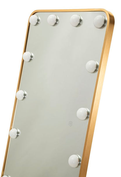 Spiegel Led Floor Mirror Hollywood Rectangular 50×6 cm
