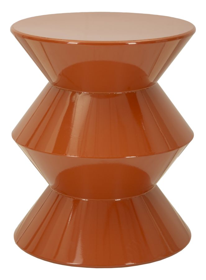 Bijzettafel Zag End Table Orange Ø 37,5×45 cm