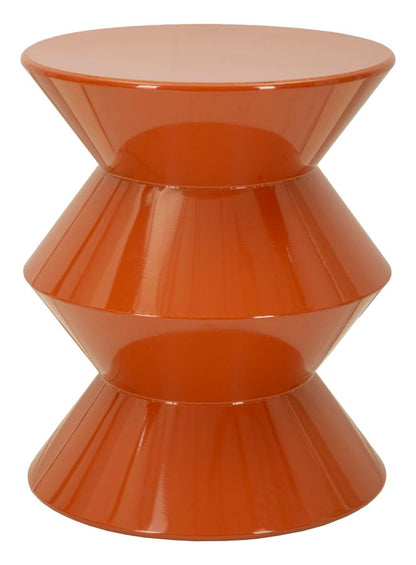 Bijzettafel Zag End Table Orange Ø 37,5×45 cm