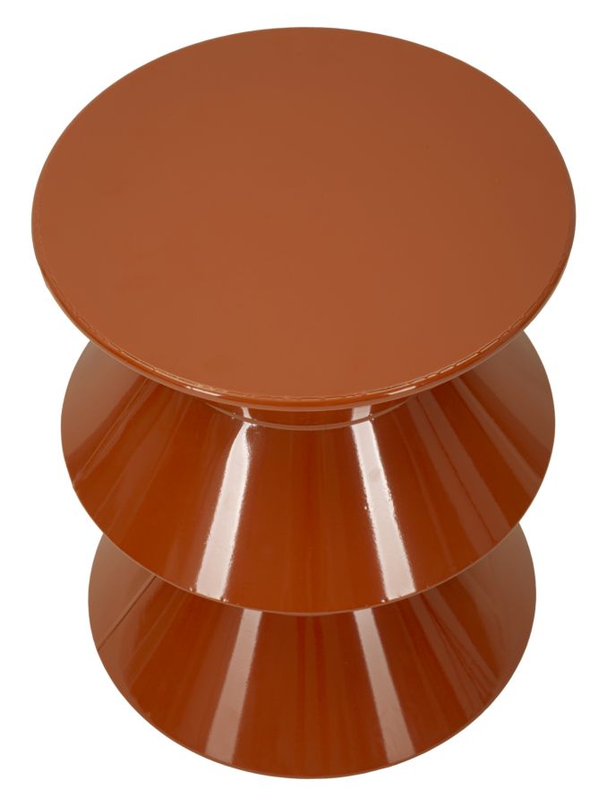 Bijzettafel Zag End Table Orange Ø 37,5×45 cm