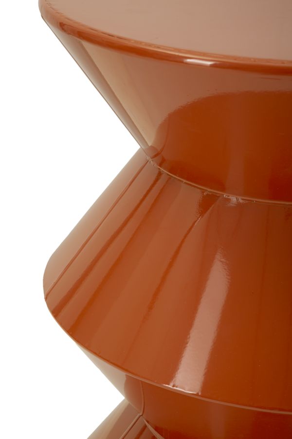 Bijzettafel Zag End Table Orange Ø 37,5×45 cm
