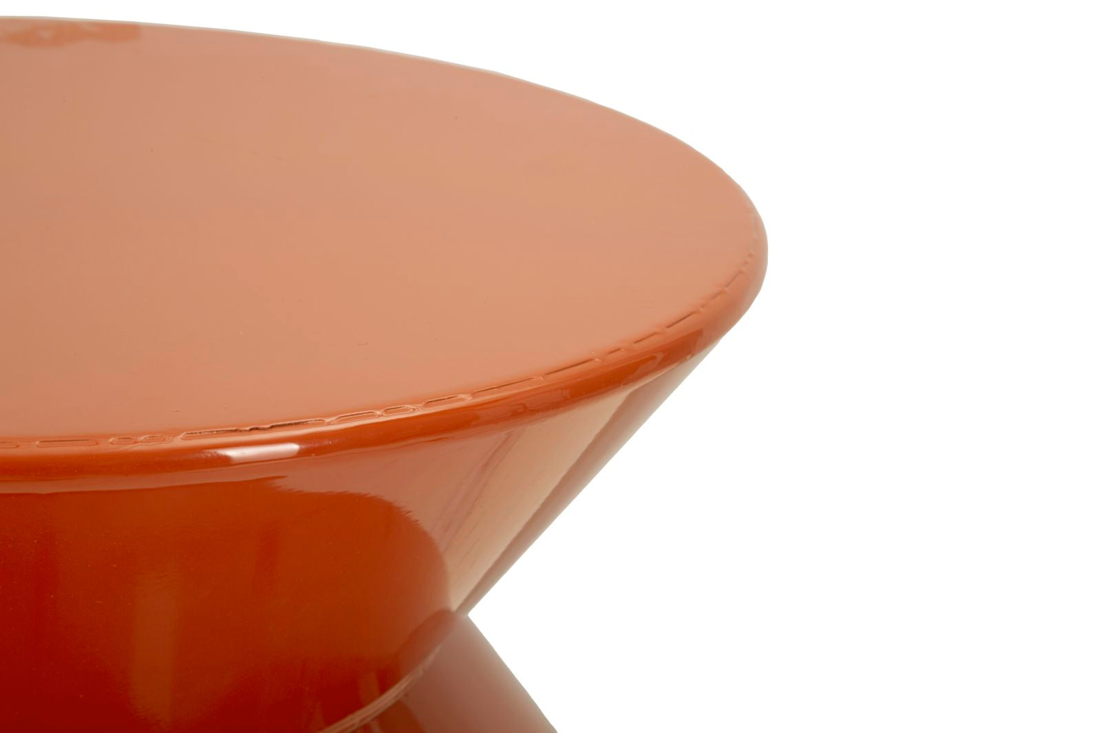 Bijzettafel Zag End Table Orange Ø 37,5×45 cm