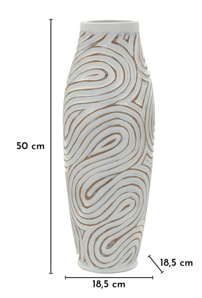 Vaas Oblix Resin Vase Ø 18,5×50 cm